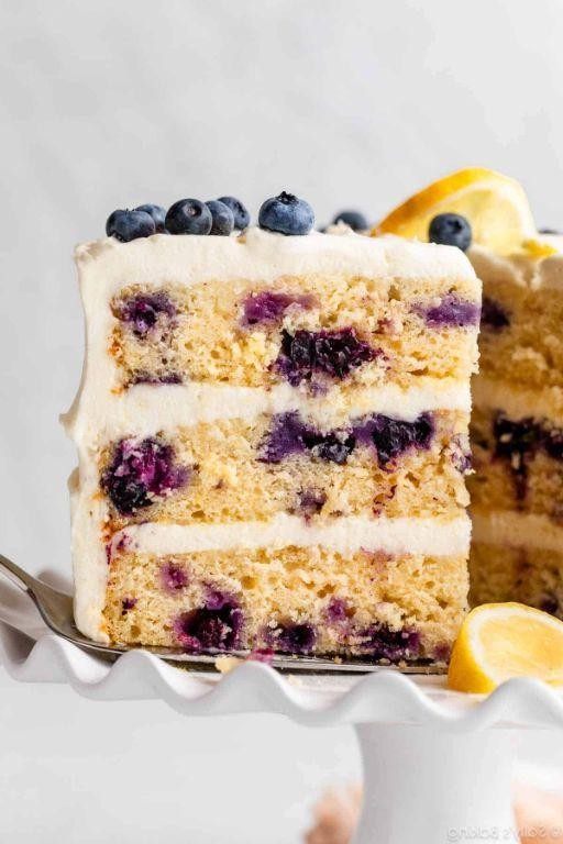 Lemon and Blueberry Layer Cake