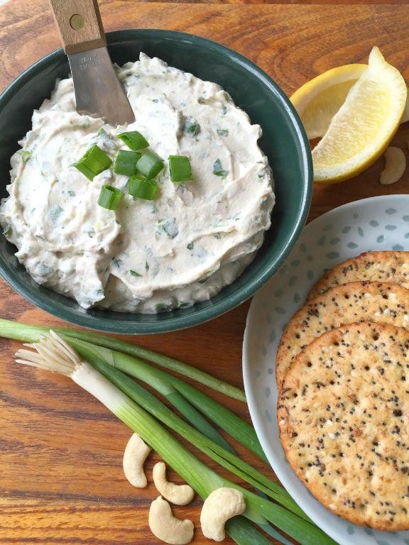 Lemon and Herb Cashew Cream Dip