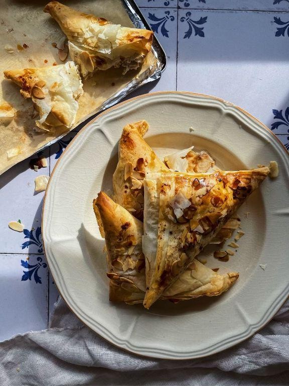 Lemon and Ricotta Filo Rolls