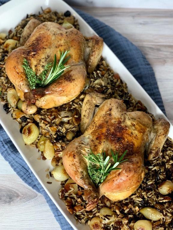Lemon and Thyme Brined Cornish Hen