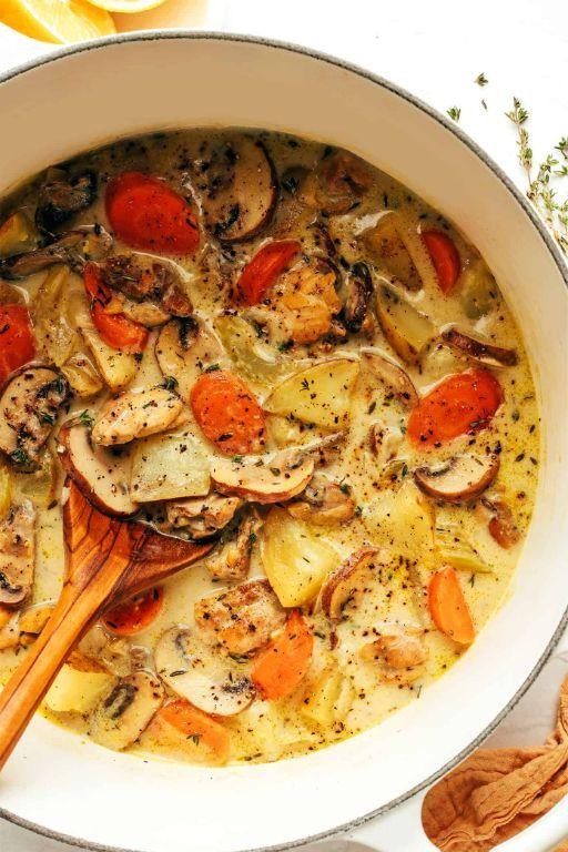 Lemon and Thyme Chicken Stew