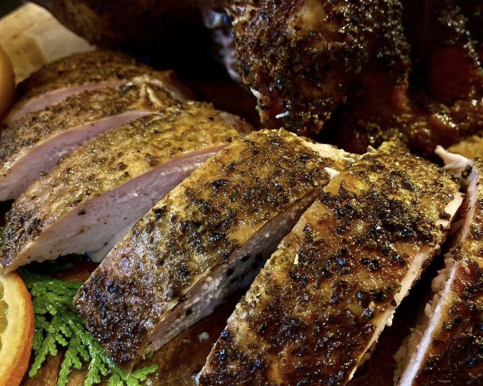 Lemon and Thyme Smoked Turkey