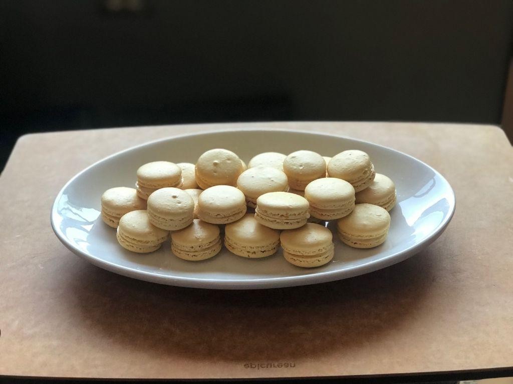 Lemon and White Chocolate Ganache Macarons
