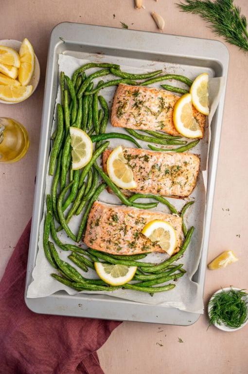 Lemon-Dill Baked Fish with Green Beans