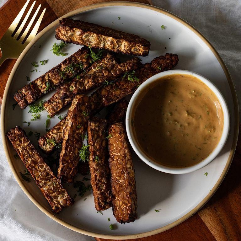 Lemon-Dill Baked Tempeh