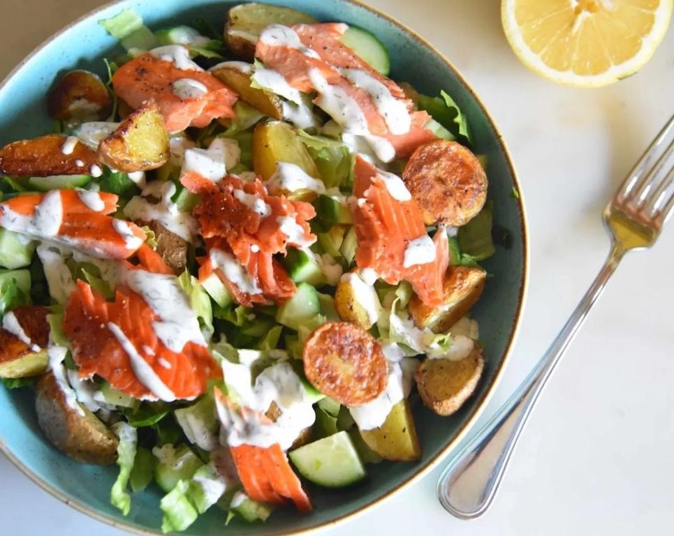 Lemon-Dill Potato and Salmon Salad
