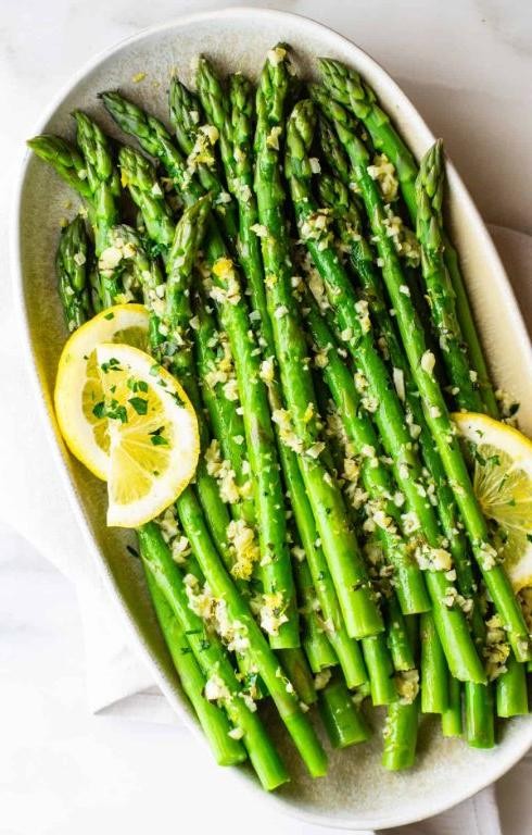 Lemon-Garlic Asparagus Bundles