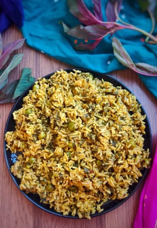 Lemon-Infused Amaranth Leaves Rice