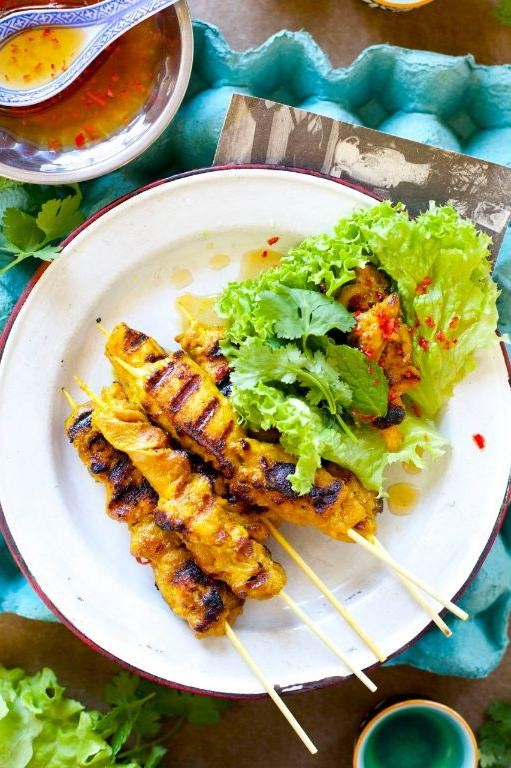 Lemongrass Chicken Skewers