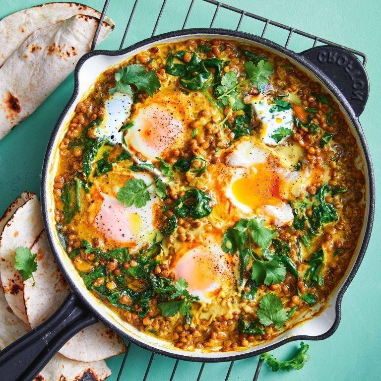 Lentil and Egg Noodle Curry