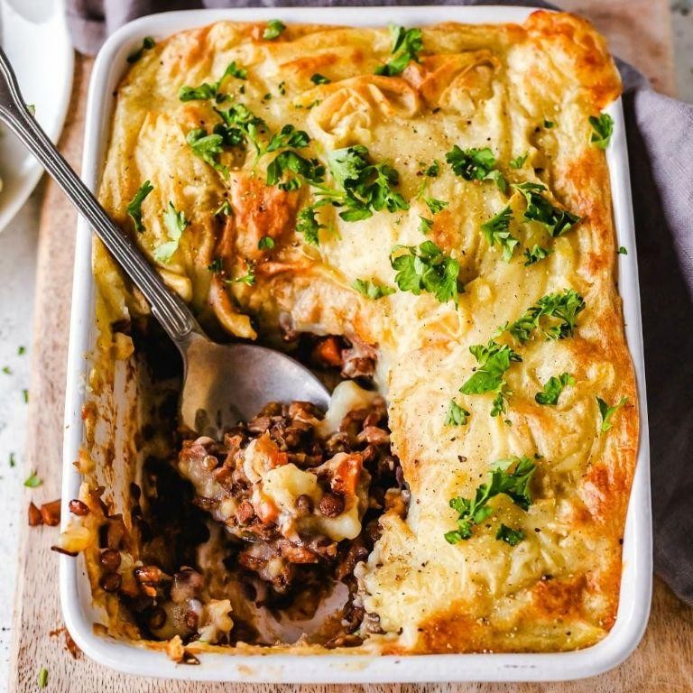 Lentil and Mushroom Shepherd