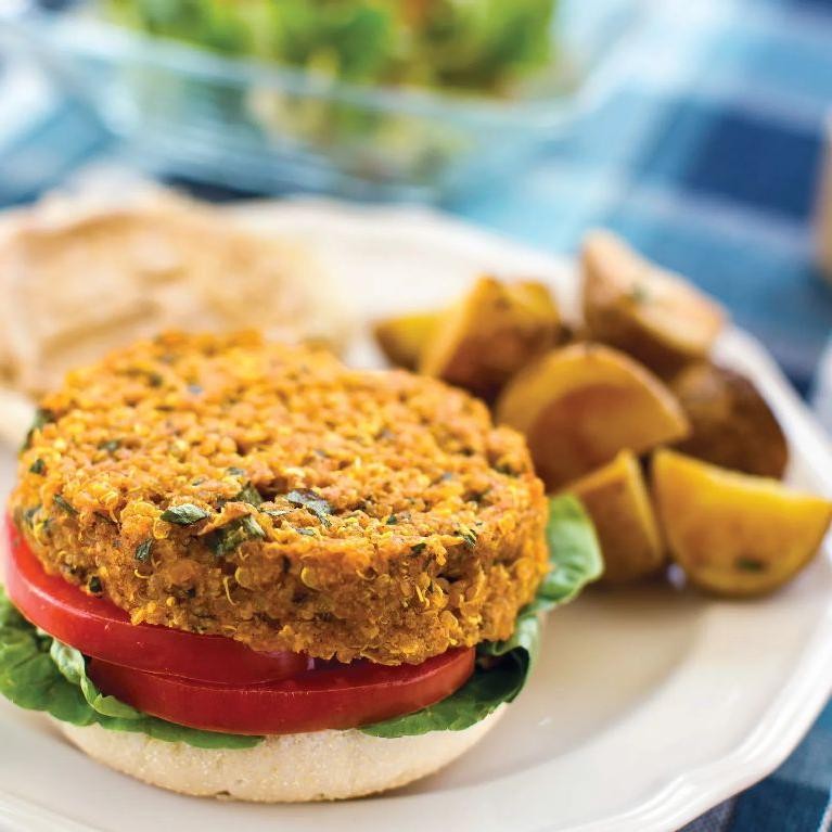 Lentil and Quinoa Veggie Burgers