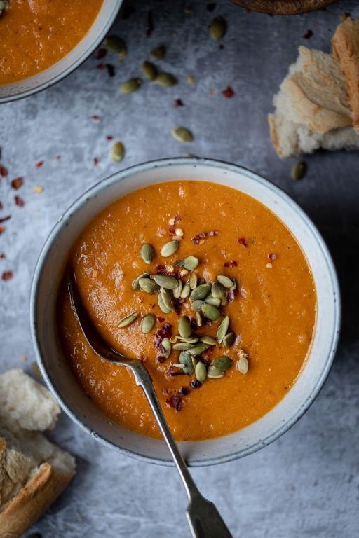Lentil and Roasted Red Pepper Soup