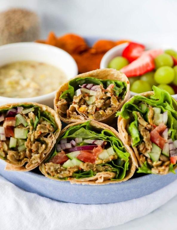 Lentil and Veggie Protein Wrap