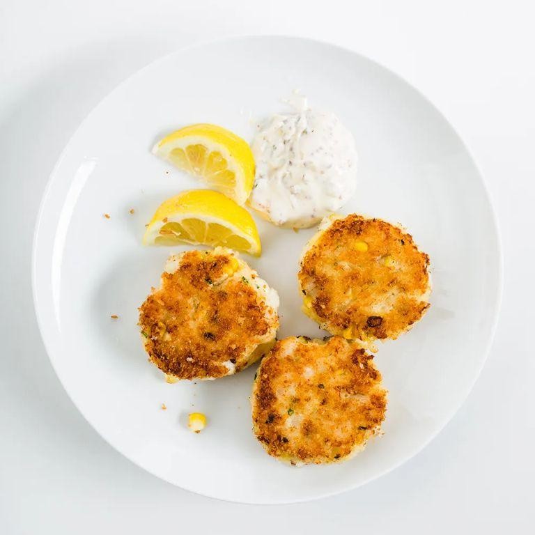 Light Corn and Fish Cakes