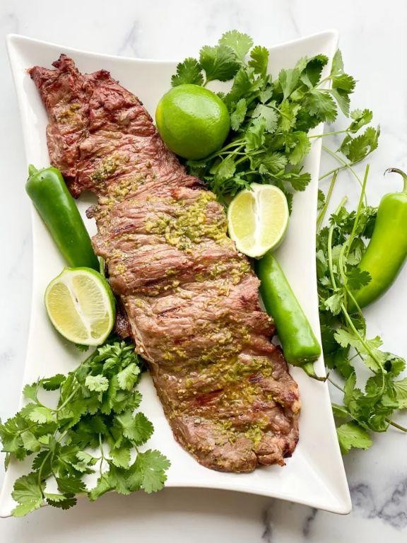 Lime and Cilantro Marinated Flank Steak