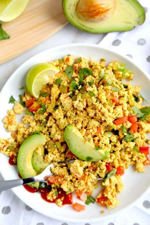 Lime and Cilantro Scrambled Tofu