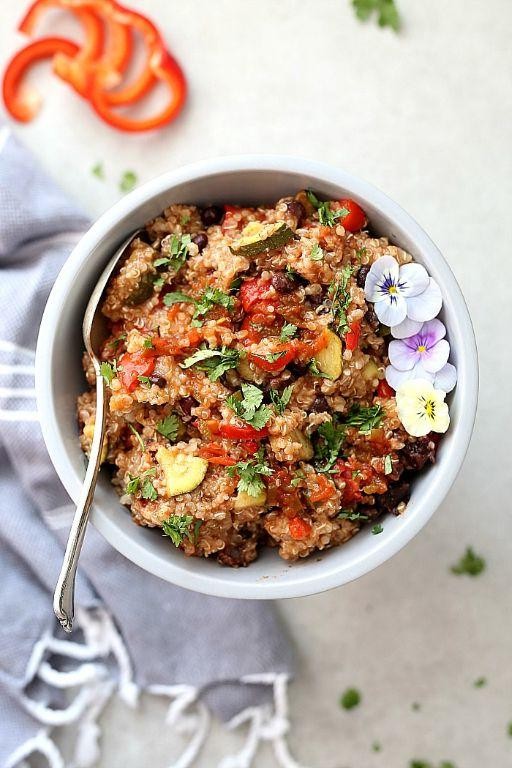 Lite Crock Pot Mexican Quinoa