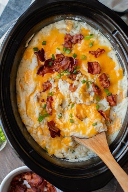 Loaded Baked Potato Slow Cooker Casserole