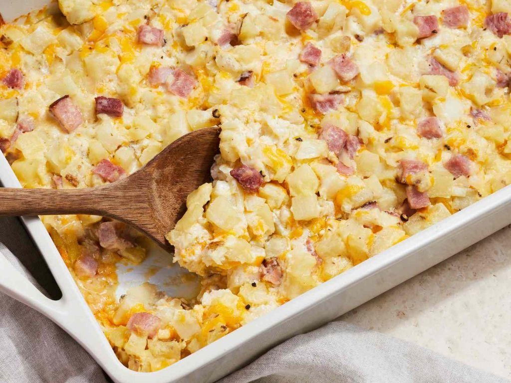 Loaded Baked Potato and Ham Casserole