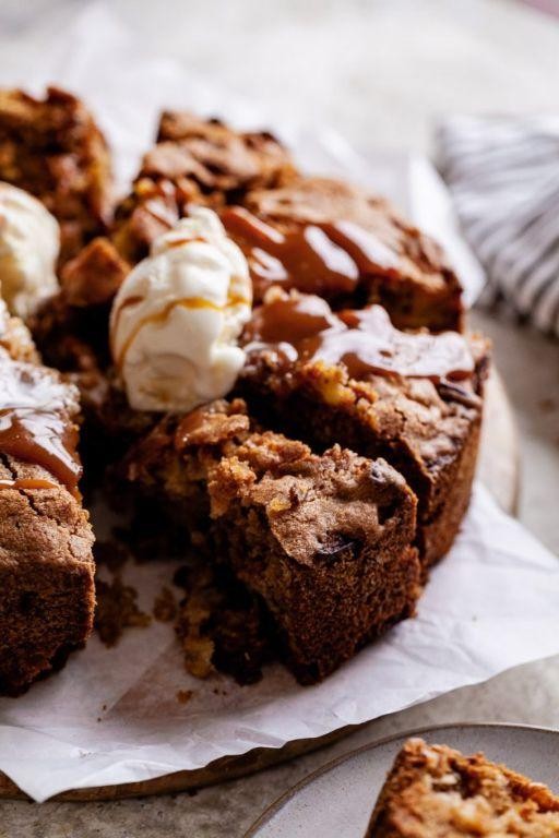 Loaded Moist Apple Cake with Pecans