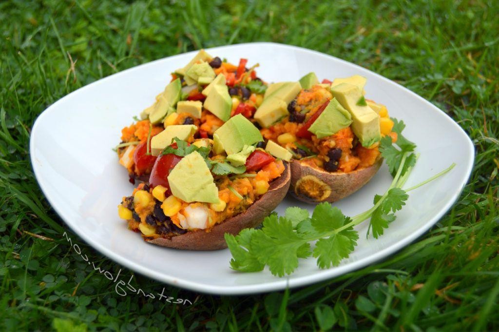 Loaded Sweet Potato Tex-Mex Skins