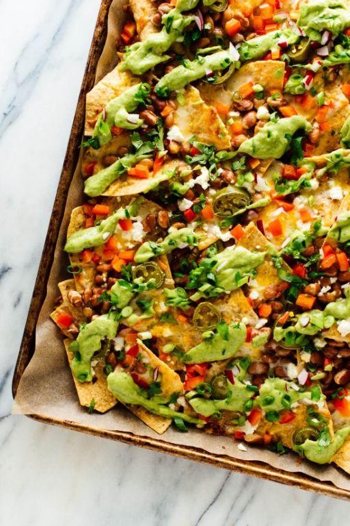 Loaded Veggie Baked Nachos
