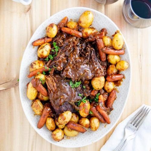 London Broil Pot Roast with Carrots and Potatoes