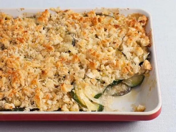 Loofah and Zucchini Gratin