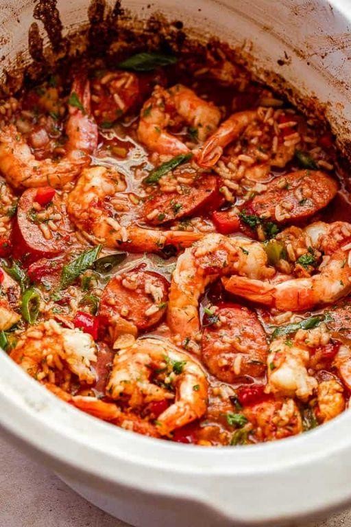 Louisiana Style Crockpot Jambalaya
