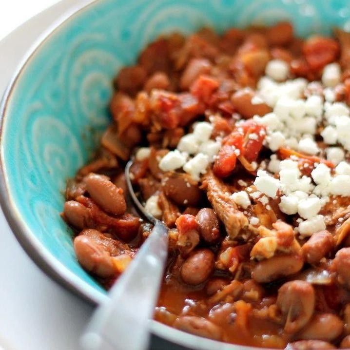 Low Calorie Chicken and Pinto Bean Chili