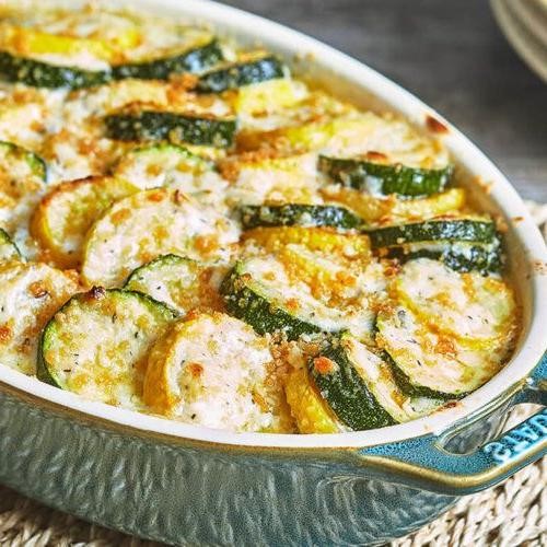 Low Carb Summer Squash Gratin