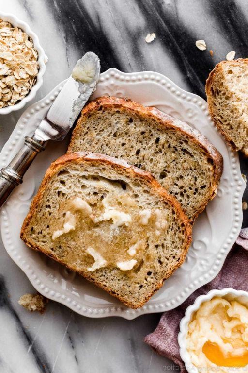 Low Salt Oatmeal Breakfast Bread