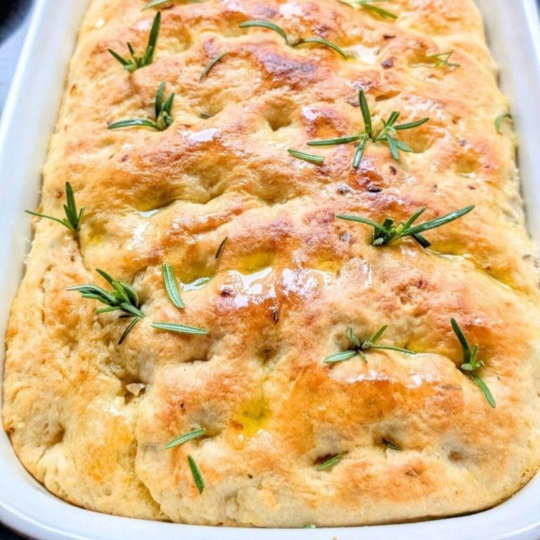 Low Salt Rosemary Focaccia