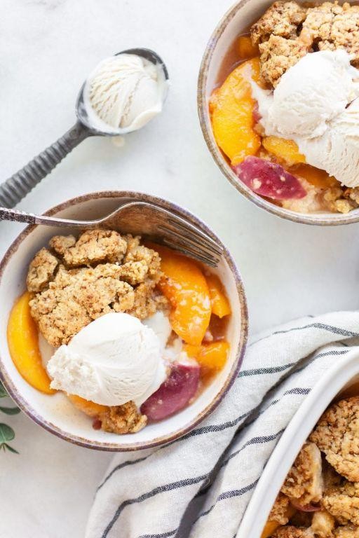 Low Sodium Peach Cobbler