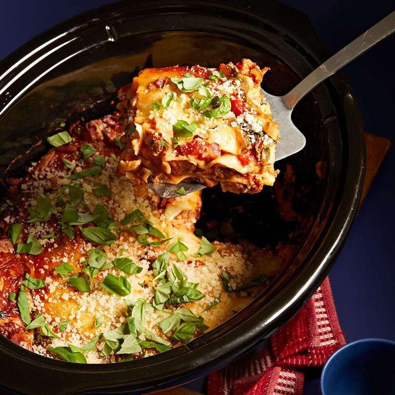 Low-Calorie Crockpot Vegetable Lasagna