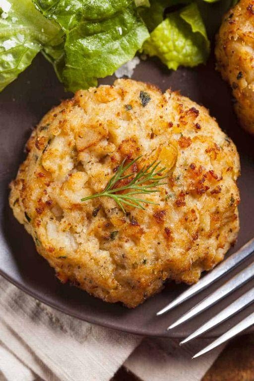 Low-Carb Imitation Crab Cakes with Almond Flour