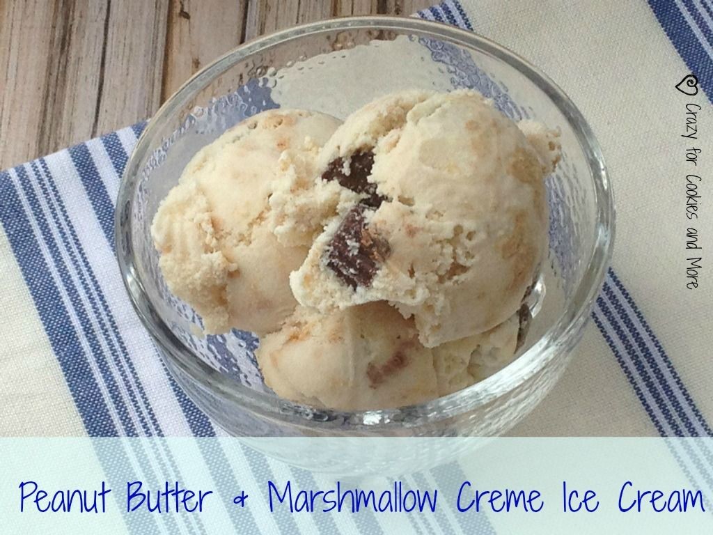 Luscious Peanut Butter Marshmallow Ice Cream