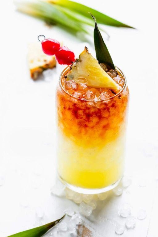 Mai Tai with Fresh Pineapple