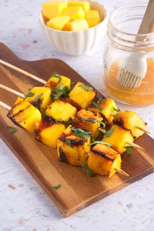 Mango Chaat Skewers