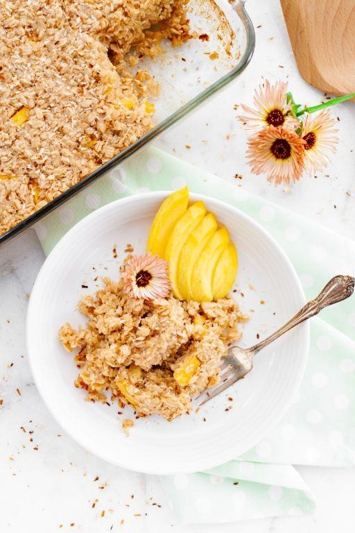 Mango Coconut Baked Oatmeal