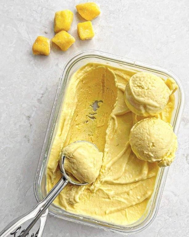 Mango Coconut Milk Ice Cream