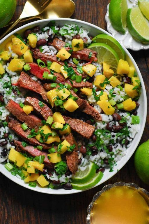 Mango Habanero Brisket with Cilantro Rice