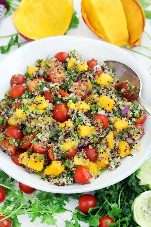 Mango Quinoa and Feta Salad