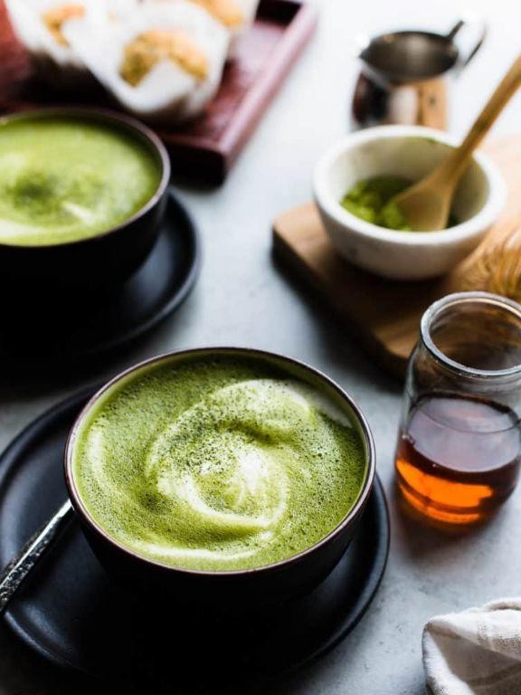 Maple Almond Matcha Tea