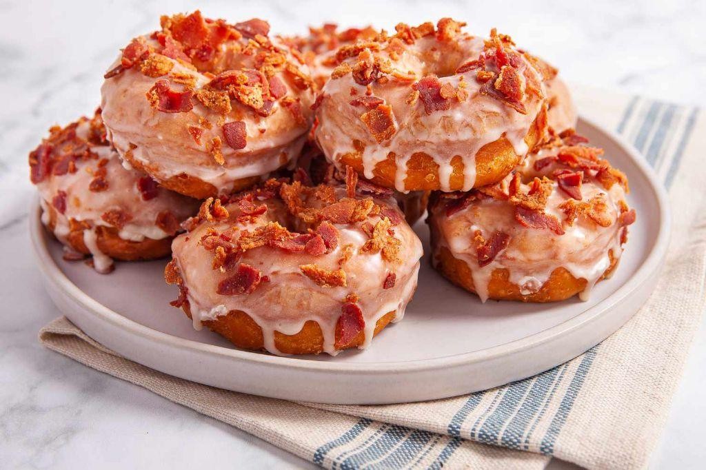 Maple Bacon Glazed Donuts