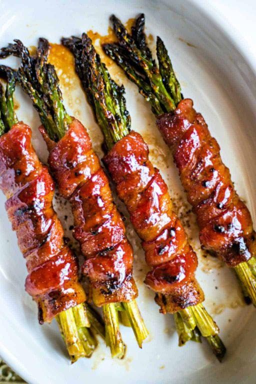 Maple Bacon-Wrapped Asparagus