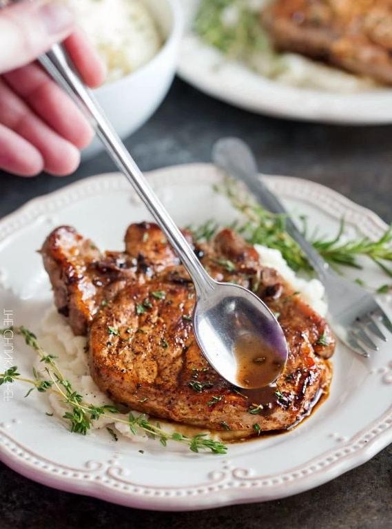 Maple Balsamic Butterfly Pork Chops