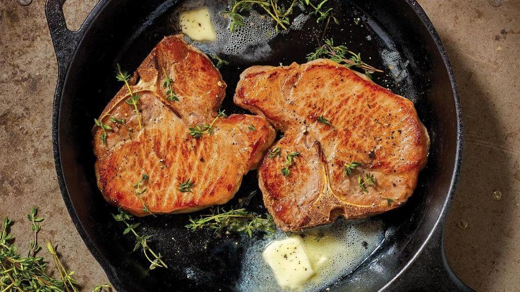 Maple Bourbon BBQ Pork Chops