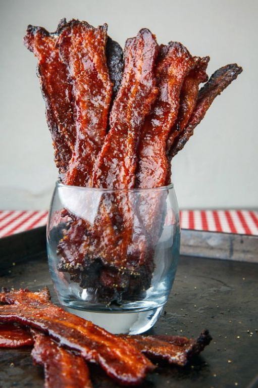 Maple Coffee Syrup Candied Bacon